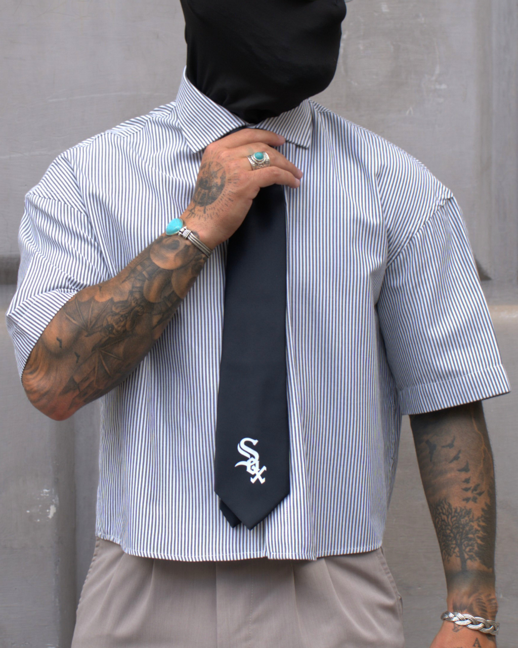 Cropped shirt - Black